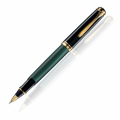Pelikan Souveran 800 Green/Black Rollerball Pen | 997650 | Pen Place
