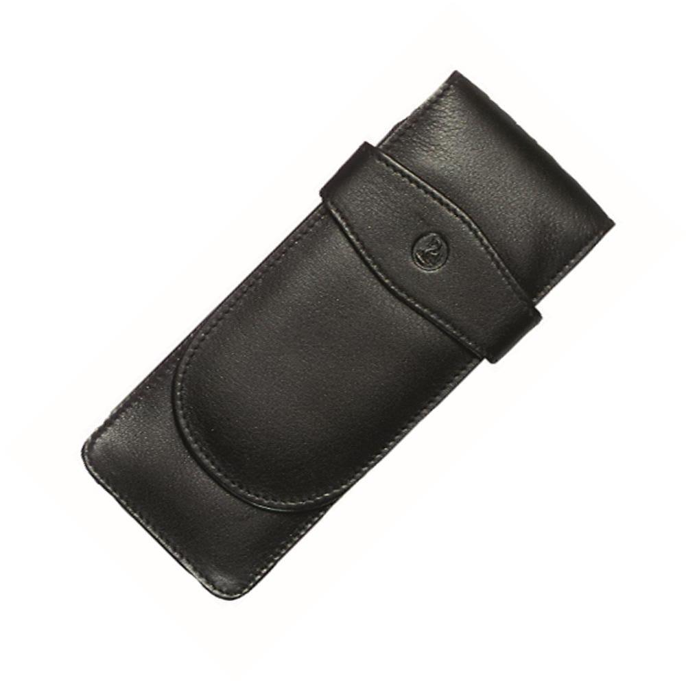 Pelikan Pen Case - Black Leather for 3 Pens | 923433 | Pen Place
