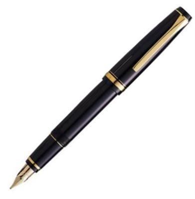 Pilot Falcon Black/Gold Fountain Pen | 60252 | Pen Place