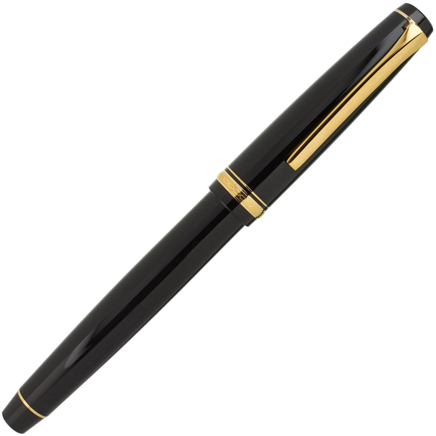 Pilot Falcon Black/Gold Fountain Pen | Pen Store | Pen Place