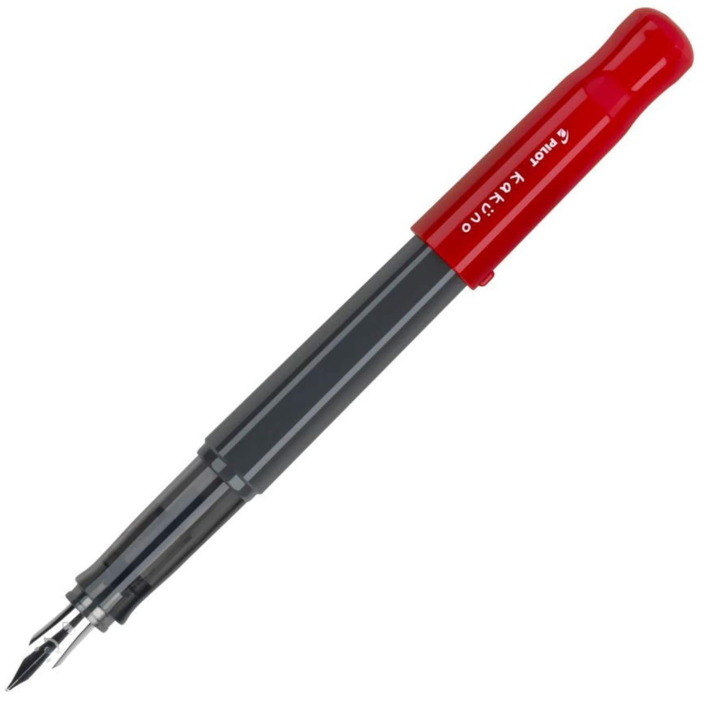 Pilot Kakuno Gray and Red Fountain Pen | Pen Store | Pen Place