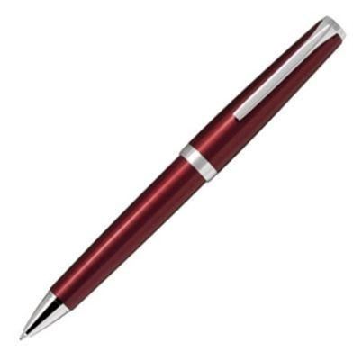 Pilot Metal Falcon Burgundy Ballpoint Pen