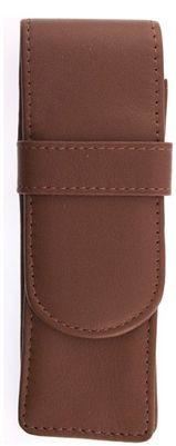 Royce Leather 2 Pen Case Tan | 913-Tan-5 | Pen Place