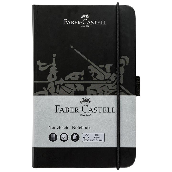 Faber-Castell Notebook A6 4.1" x 5.8" Square Paper - Black | 10065067 | Pen Place