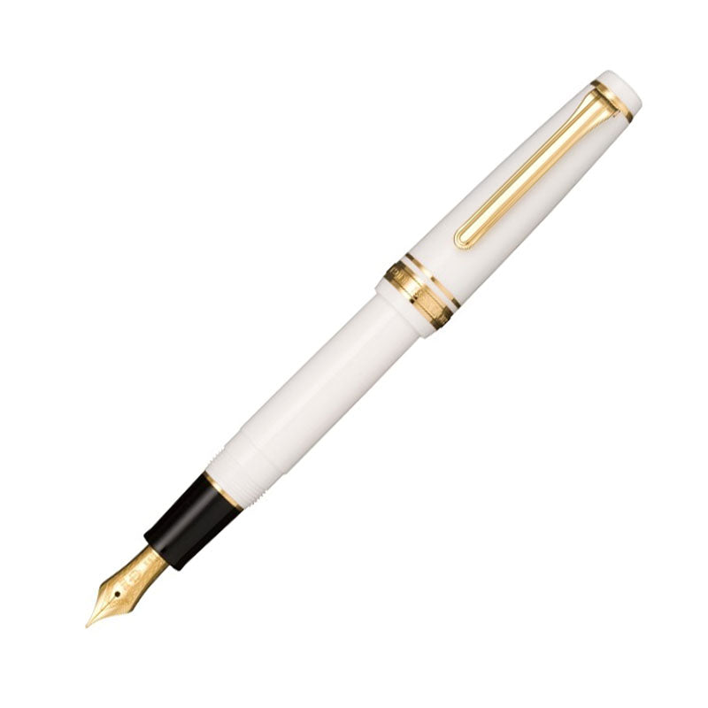 Sailor Pro Gear Slim White & Gold Fountain Pen