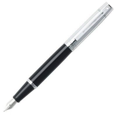 Sheaffer 300 Black & Chrome Fountain Pen | E0931453 | Pen Place