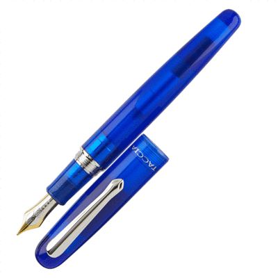 Taccia Spectrum Ocean Blue 14K Gold Two-Tone Nib Fountain Pen | TSP-269F-BU-M | Pen Place