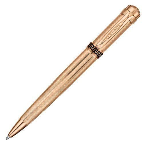 Versace Astrea Rose Gold Guilloche Ballpoint Pen | VR7020014 | Pen Place