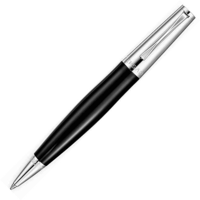 Versace Cosmos Black/Steel Ballpoint Pen | VR6030014 | Pen Place