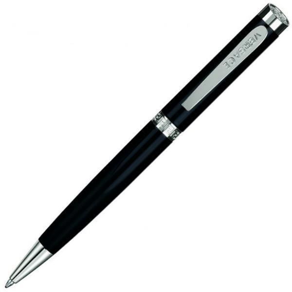 Versace Greca Black/Steel Ballpoint Pen | VS3010016 | Pen Place