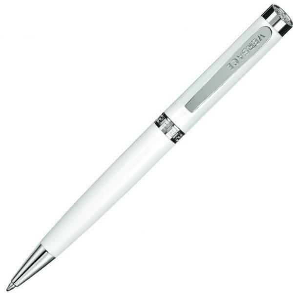 Versace Greca White/Steel Ballpoint Pen | VS3020016 | Pen Place