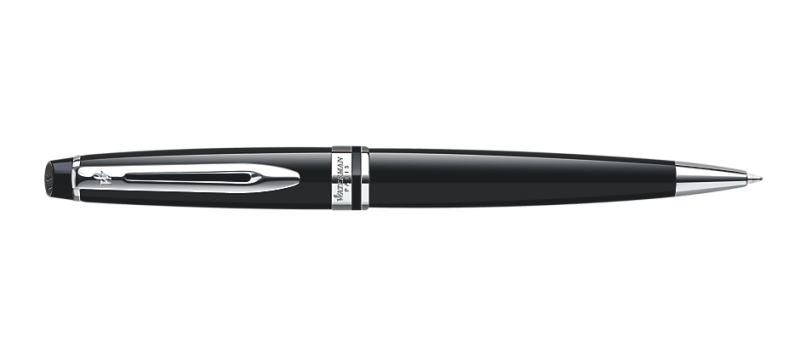 Waterman Expert Black Lacquer & Chrome Ballpoint Pen | S0951800 | Pen Place