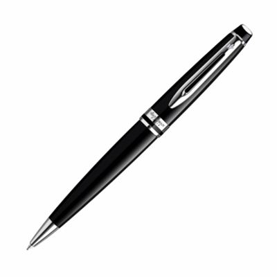 Waterman Expert Black Lacquer & Chrome Ballpoint Pen | S0951800 | Pen Place