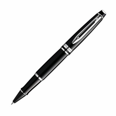 Waterman Expert Black Lacquer & Chrome Rollerball Pen | S0951780 | Pen Place
