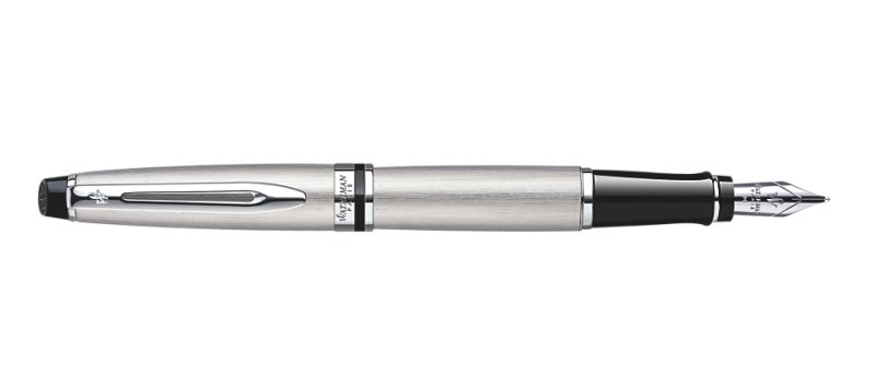 Waterman Expert Stainless Steel Fountain Pen | S0952060 | Pen Place