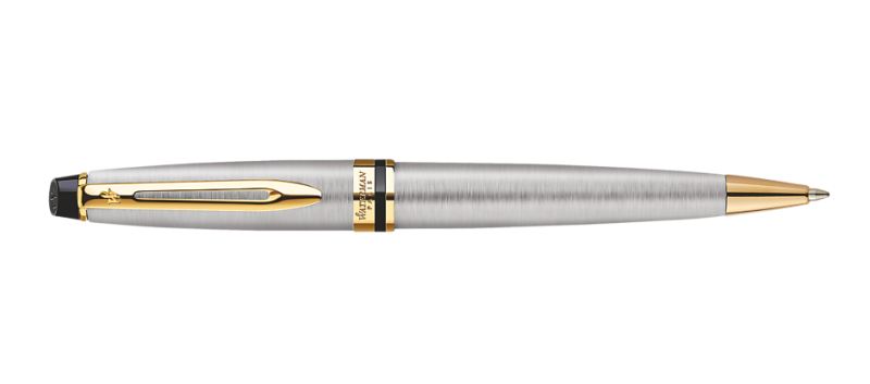 Waterman Expert Stainless Steel & Gold Ballpoint Pen | S0952000 | Pen Place