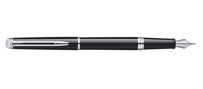 Waterman Hemisphere Black Lacquer & Chrome Fountain Pen | S0920530 | Pen Place