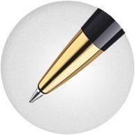Waterman Hemisphere Black Lacquer & Gold Ballpoint Pen | S0920670 | Pen Place