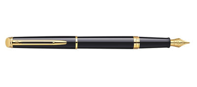 Waterman Hemisphere Black Lacquer & Gold Fountain Pen | S0920630 | Pen Place