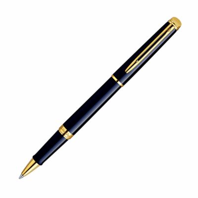 Waterman Hemisphere Black Lacquer & Gold Rollerball Pen | S0920650 | Pen Place