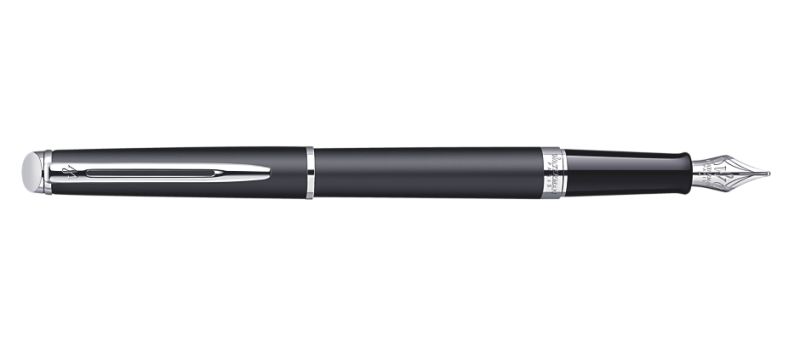 Waterman Hemisphere Matte Black & Chrome Fountain Pen | S0920830 | Pen Place