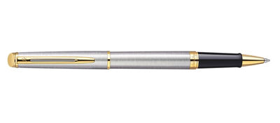 Waterman Hemisphere Stainless Steel & Gold Rollerball Pen | S0920350 | Pen Place