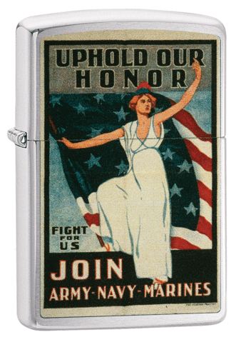Zippo U.S. Army®, Navy™, U.S. Marine Corps. Vintage Poster | 29599 | Pen Place